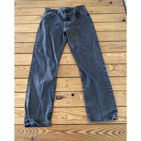 Levi's Men's 501 Straight Jeans - Black - Picture 1 of 11